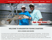 Tablet Screenshot of bradentonfishing.com